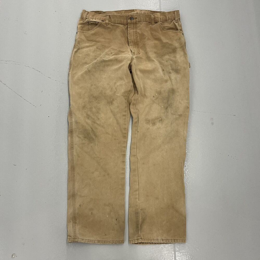 Vintage Y2k Dickies Tan Workwear Carpenter Jeans 38x32